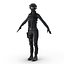 SWAT Woman African American Rigged for Cinema 4D