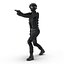 SWAT Woman African American Rigged for Cinema 4D
