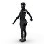 SWAT Woman African American Rigged for Cinema 4D