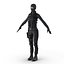 SWAT Woman African American Rigged for Cinema 4D