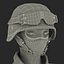 SWAT Woman African American Rigged for Cinema 4D