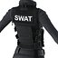 SWAT Woman African American Rigged for Cinema 4D