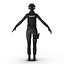 SWAT Woman African American Rigged for Cinema 4D
