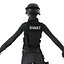 SWAT Woman African American Rigged for Cinema 4D