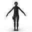 SWAT Woman African American Rigged for Cinema 4D
