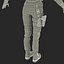 SWAT Woman African American Rigged for Cinema 4D