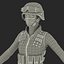 SWAT Woman African American Rigged for Cinema 4D