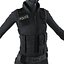 SWAT Woman African American Rigged for Cinema 4D