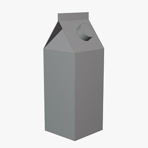 Basic Milk Carton - Geometry Only No Textures No Materials model