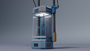 sci-fi capsule model