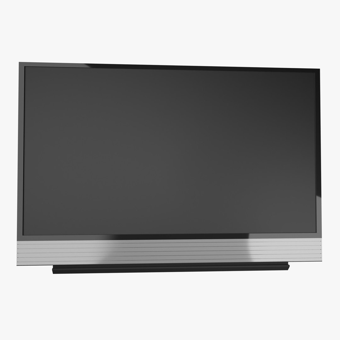 3D DLP Rear Projection HDTV TurboSquid 2130857