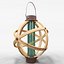 Lampe sphérique en bois