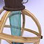 Lampe sphérique en bois