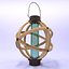 Lampe sphérique en bois