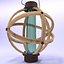 Lampe sphérique en bois