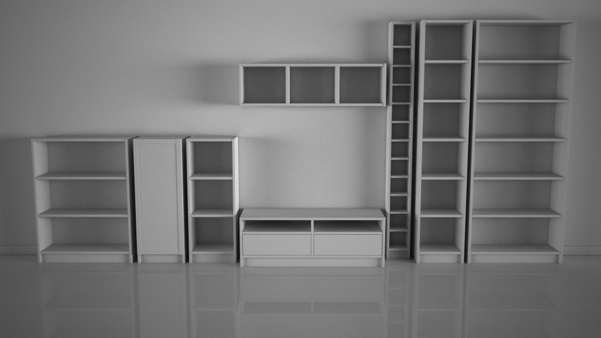 Ikea Billy Set Obj