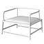 Sillón moderno chino de madera maciza con reposabrazos.
