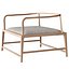 Sillón moderno chino de madera maciza con reposabrazos.