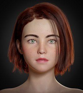 Monna- Realistic Female Rigged