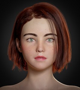 Monna- Realistic Female Rigged