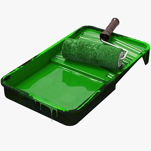 Roller Paint Brush With Tray