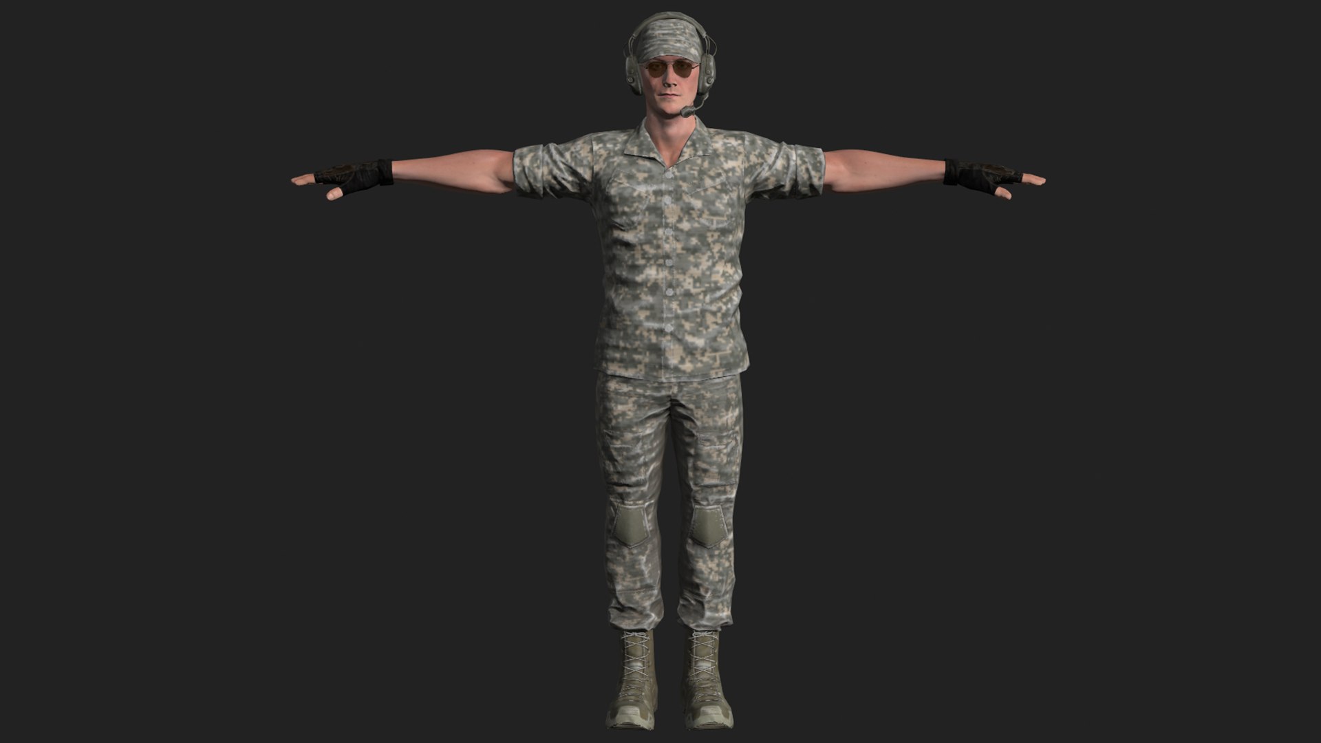 3D military pilot https://p.turbosquid.com/ts-thumb/je/IrTNZR/lj/malesoldierpilotfront/png/1607466234/1920x1080/fit_q87/31ff8c975d2911b6f2c7b5fcd5082c49d31302d2/malesoldierpilotfront.jpg