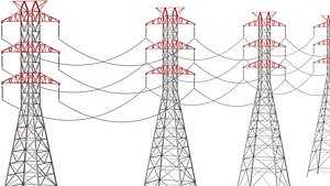 Electric Transmission Tower 3D model