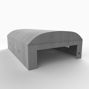 3d ww1 hangar model