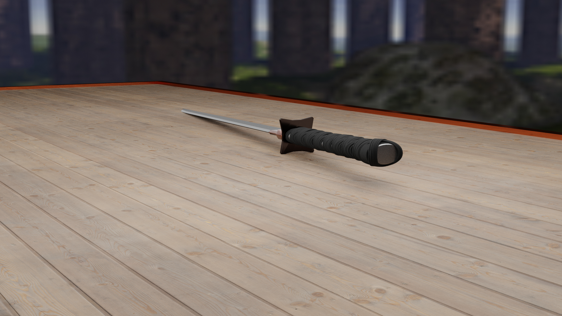 3D ninja sword model TurboSquid 1694744