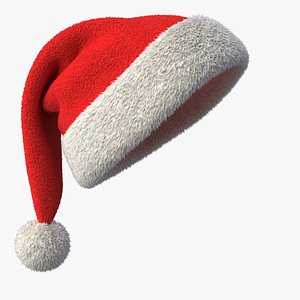 3d model of realistic santa claus hat