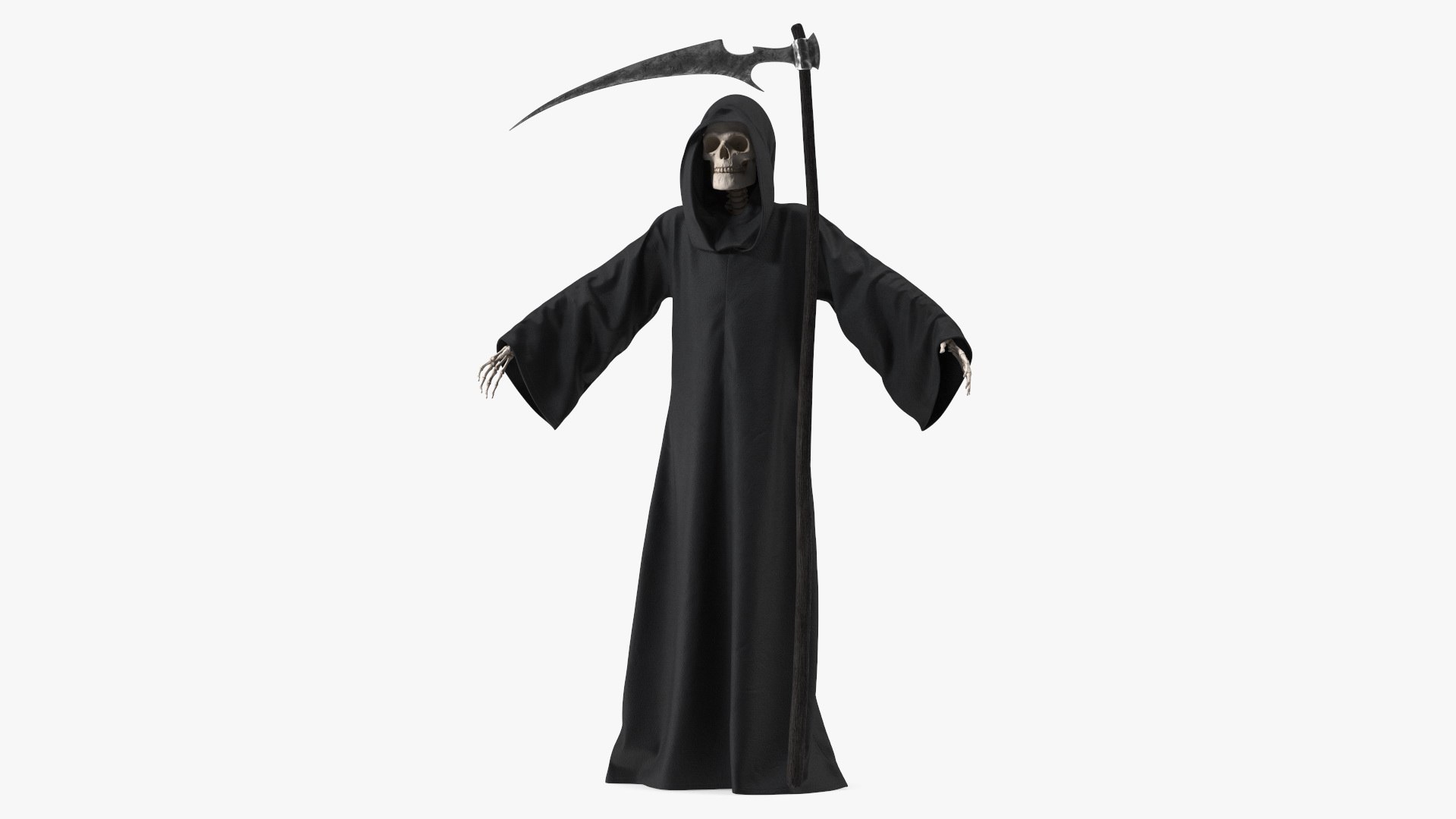 Death Character with Scythe Set 3D model preview