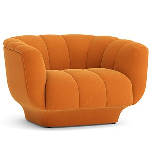 armchair seat furniture 3D