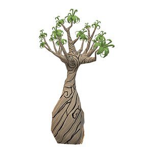 Large Desert Plant 3D model