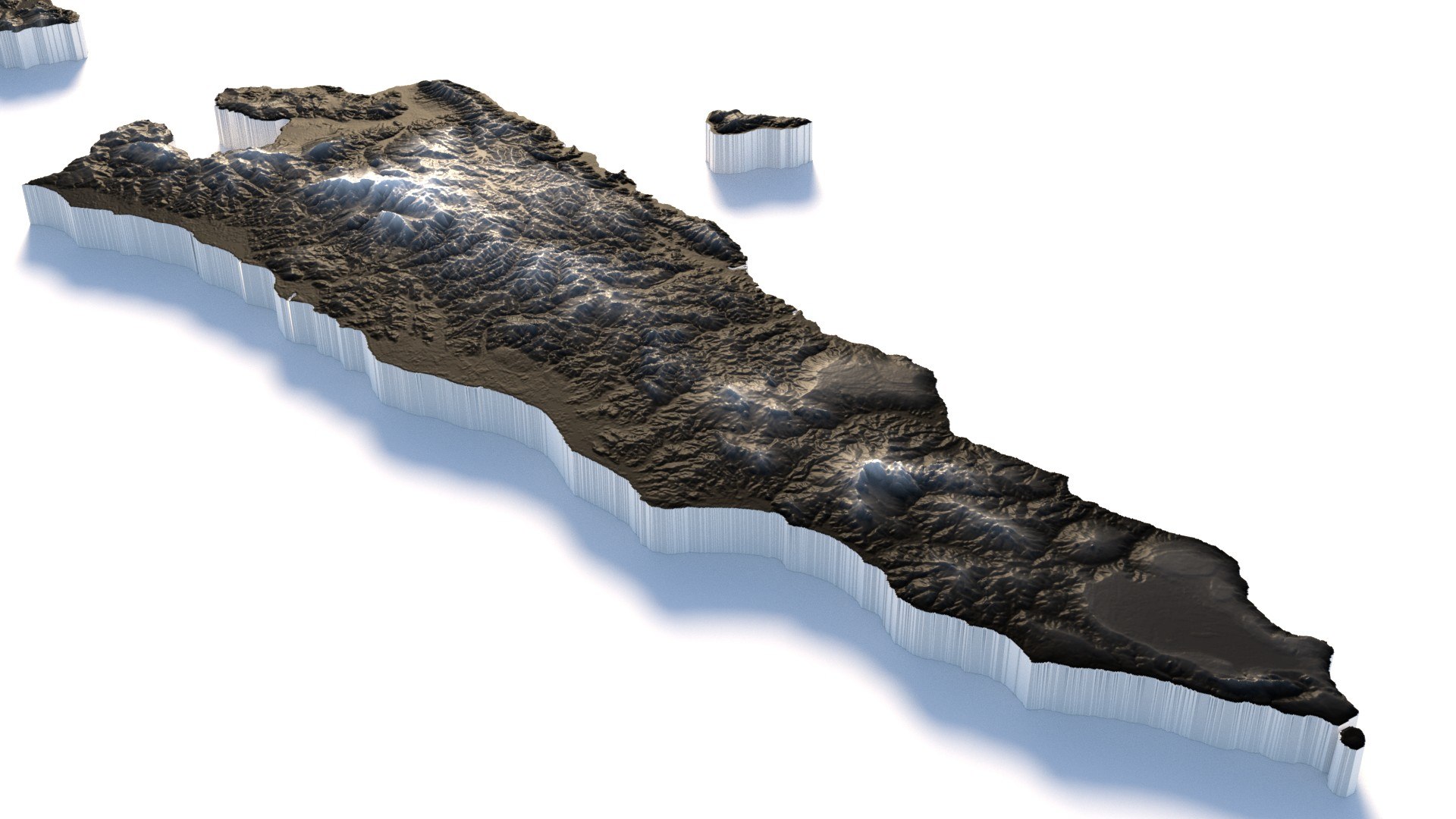 Timor Leste Terrain Map 3D Model - TurboSquid 2337614