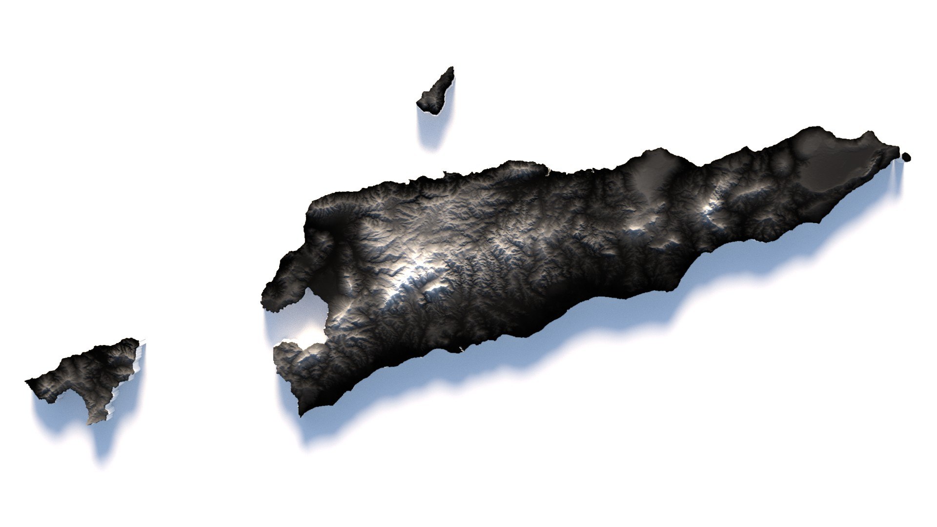 Timor Leste Terrain Map 3D Model - TurboSquid 2337614