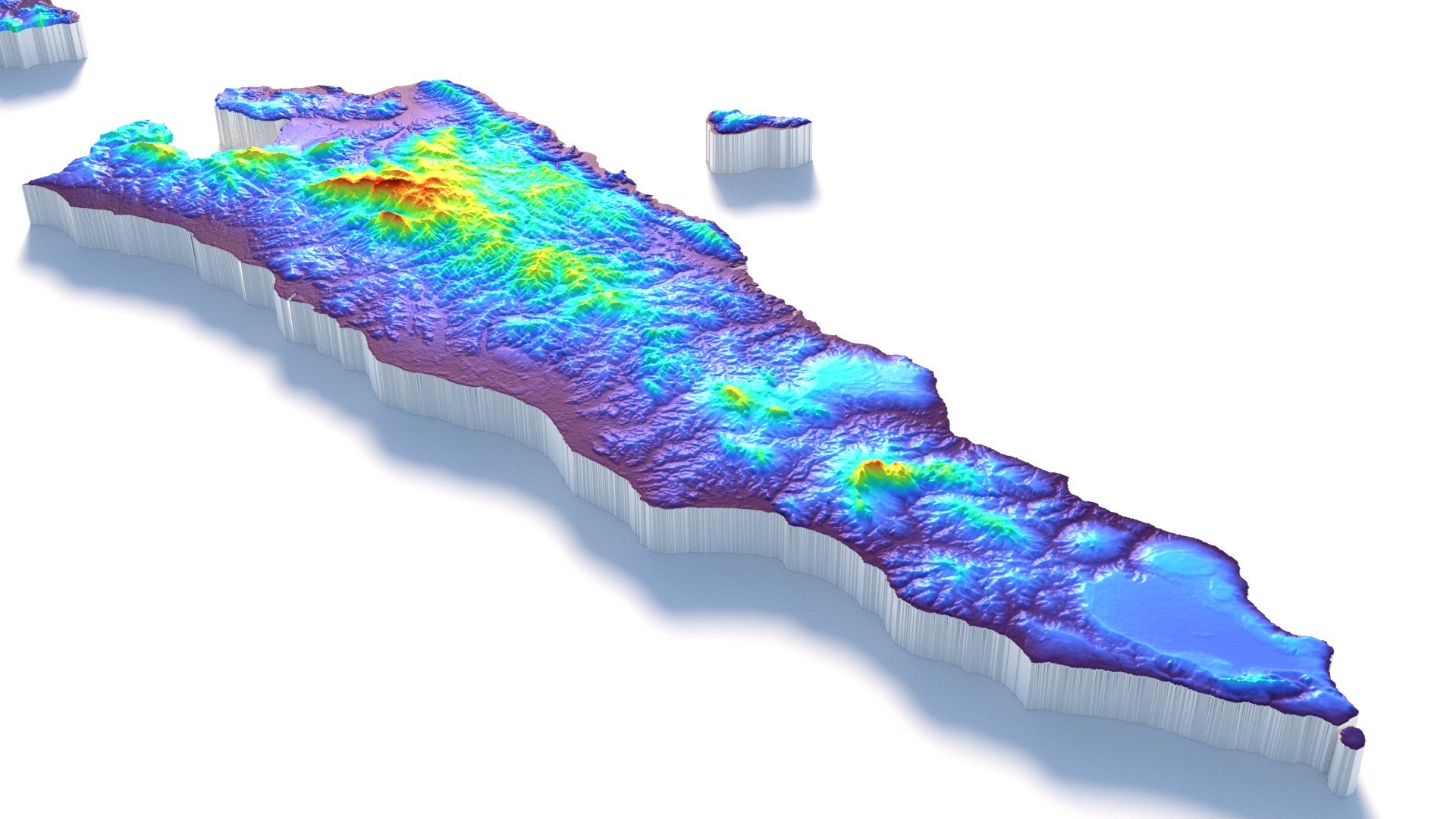 Timor Leste Terrain Map 3D Model - TurboSquid 2337614