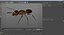 Red Ant Rigged for Cinema 4D