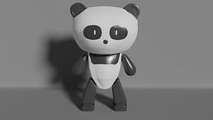 Urso panda dos desenhos animados Modelo 3D $9 - .stl .obj .blend