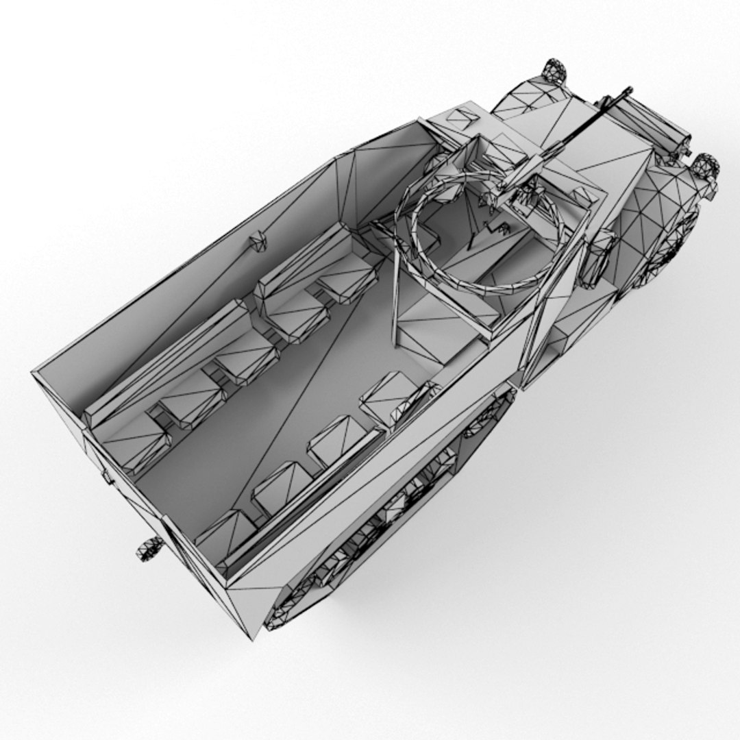Half-track M3 Vehicle 3d Model