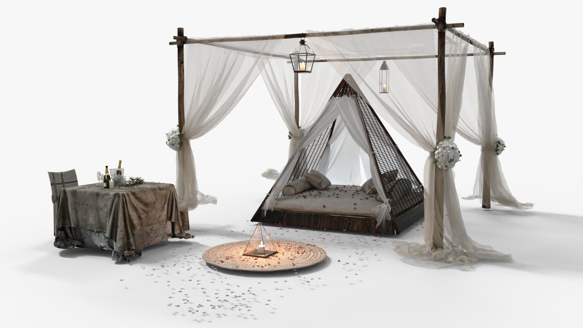 Romantic Pyramid Beach bed 3D https://p.turbosquid.com/ts-thumb/je/nPBOkv/VH/2/png/1779436192/1920x1080/fit_q87/37c5f4fab4a53c98646777ab982c5af365545790/2.jpg