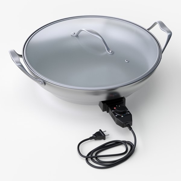 electric skillet 3d c4d