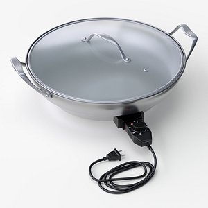 Round Electric Skillet 3D Model