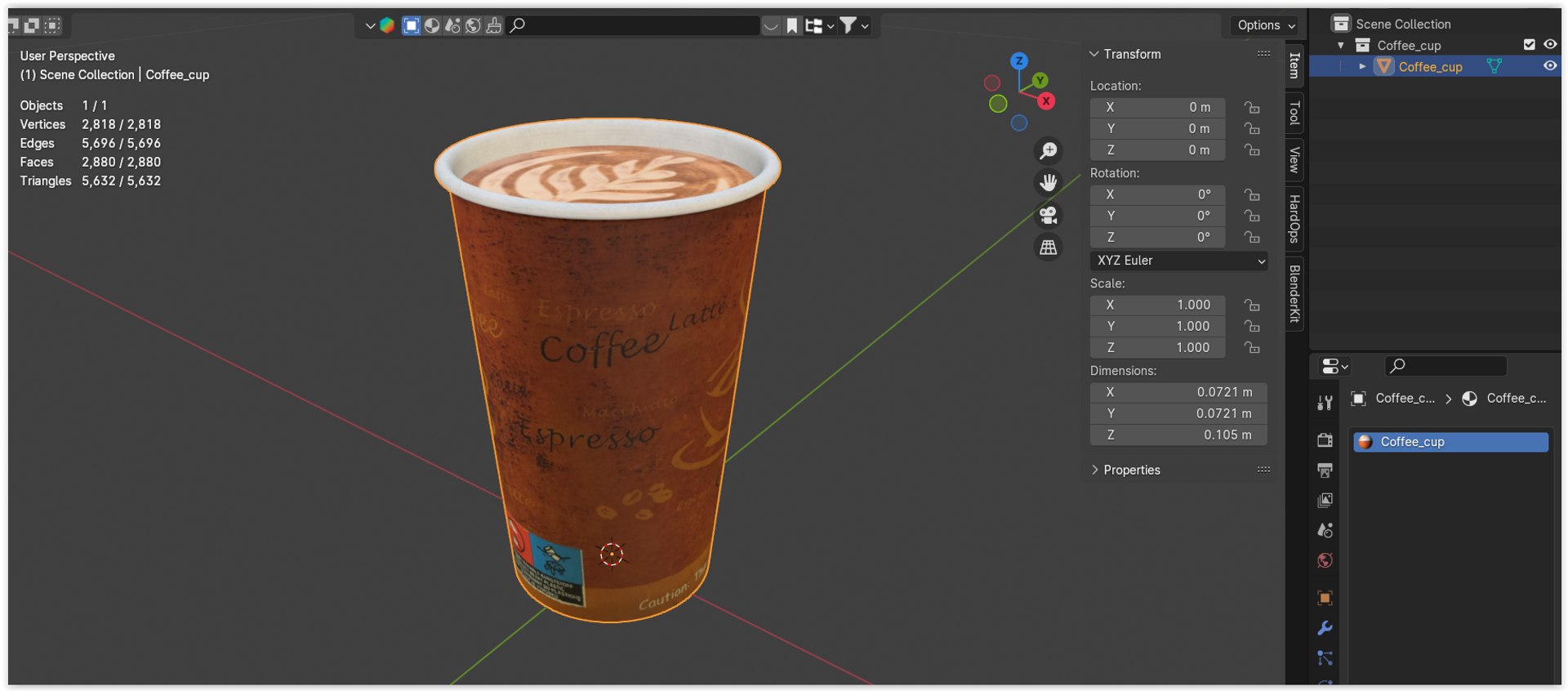 3D Cappuccino Paper Cup Model - TurboSquid 2239074