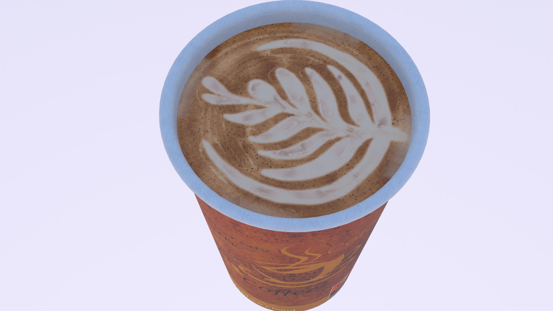 3D Cappuccino Paper Cup Model - TurboSquid 2239074