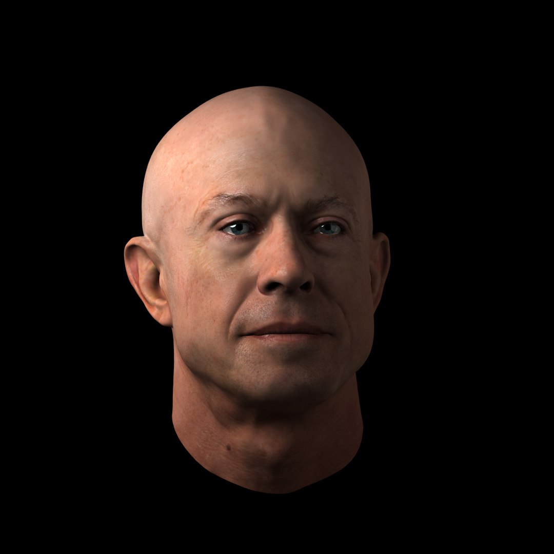 Man Head 3d Model