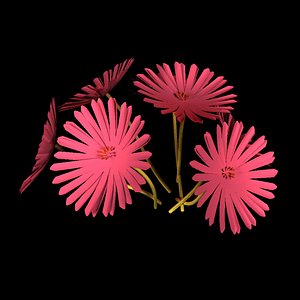 pink flower 3d model