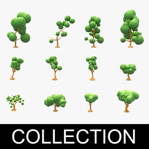 150 trees 3D model