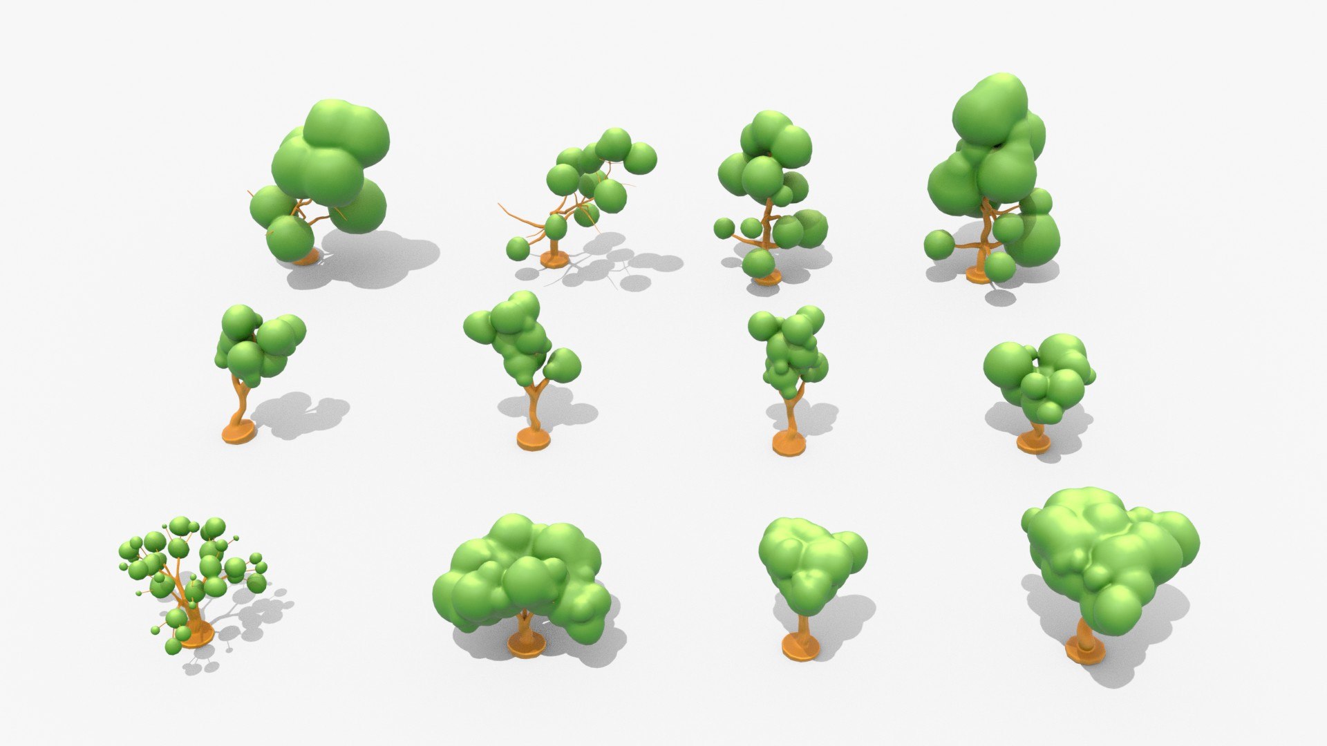 150 Trees 3D Model - TurboSquid 1368915