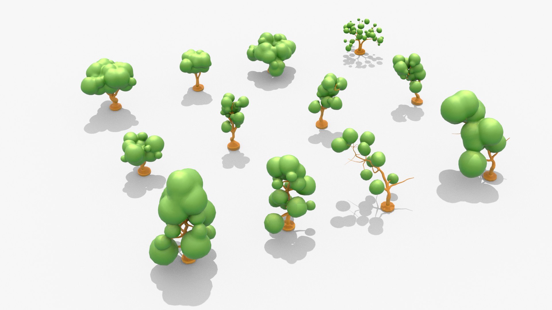 150 Trees 3D Model - TurboSquid 1368915