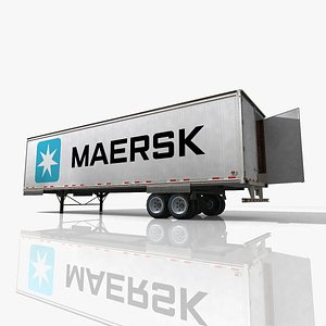3d maersk truck trailer model